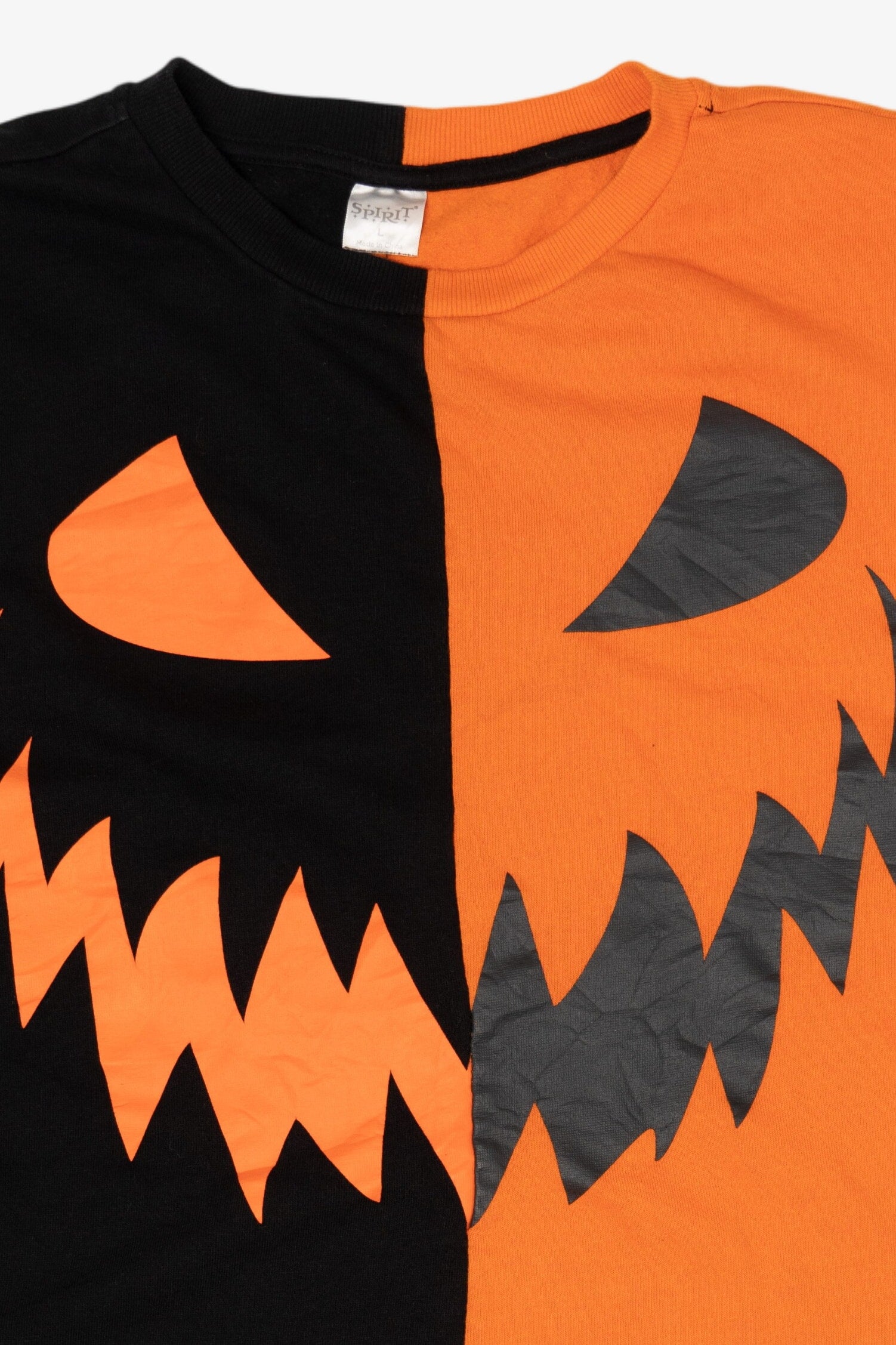 Black And Orange Spirit Halloween Jack O Lantern Smile Sweatshirt