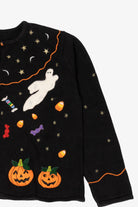 Vintage Trick Or Treat Candy Halloween Cardigan (1990s)