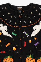 Vintage Trick Or Treat Candy Halloween Cardigan (1990s)