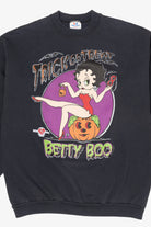 Vintage Betty Boop Trick Or Treat Front/Back Halloween Sweatshirt (1990s)
