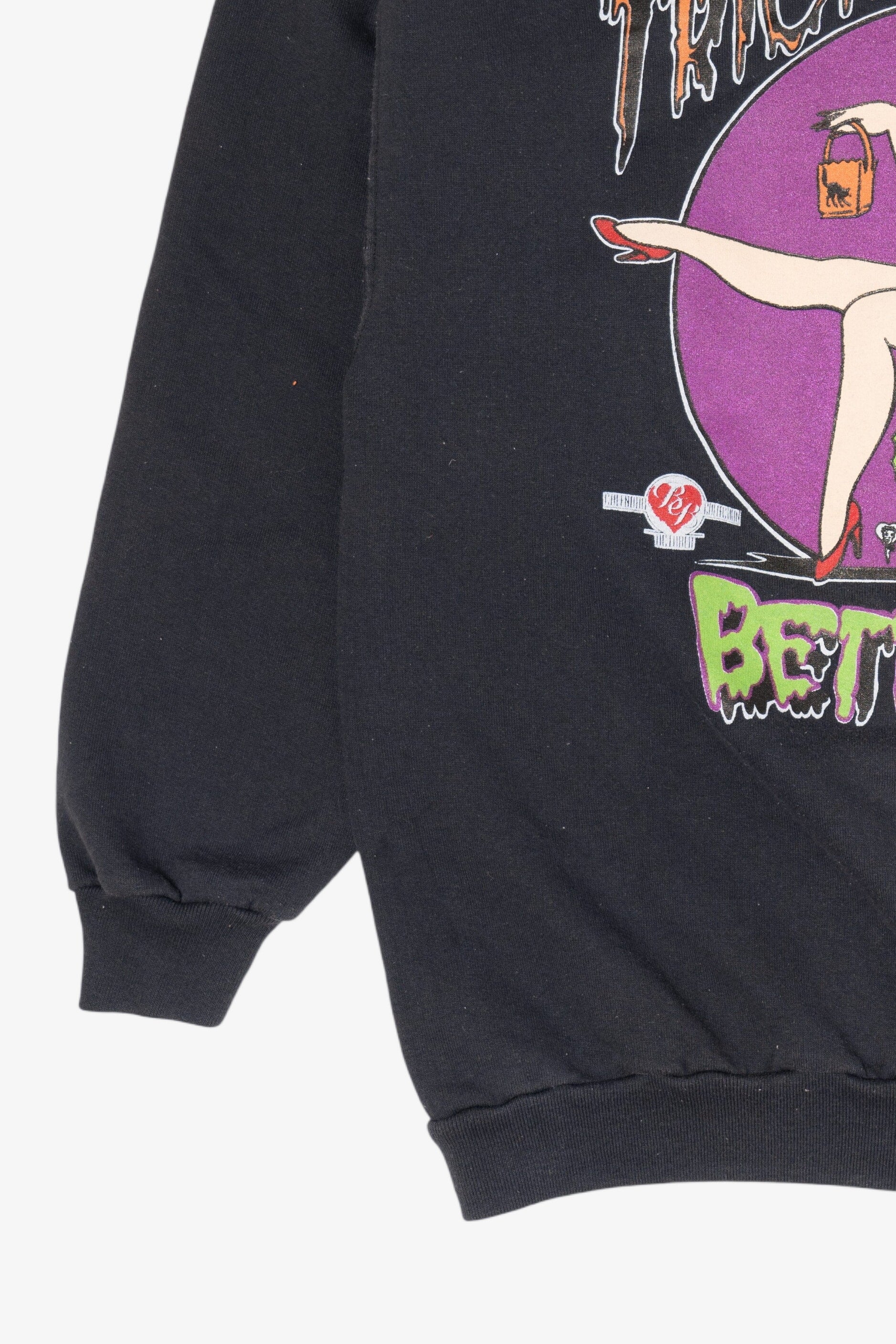 Vintage Betty Boop Trick Or Treat Front/Back Halloween Sweatshirt (1990s)