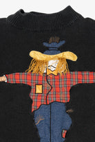 Vintage Scarecrow Autumn Harvest Colleen's Collectibles Halloween Sweater (1990s)