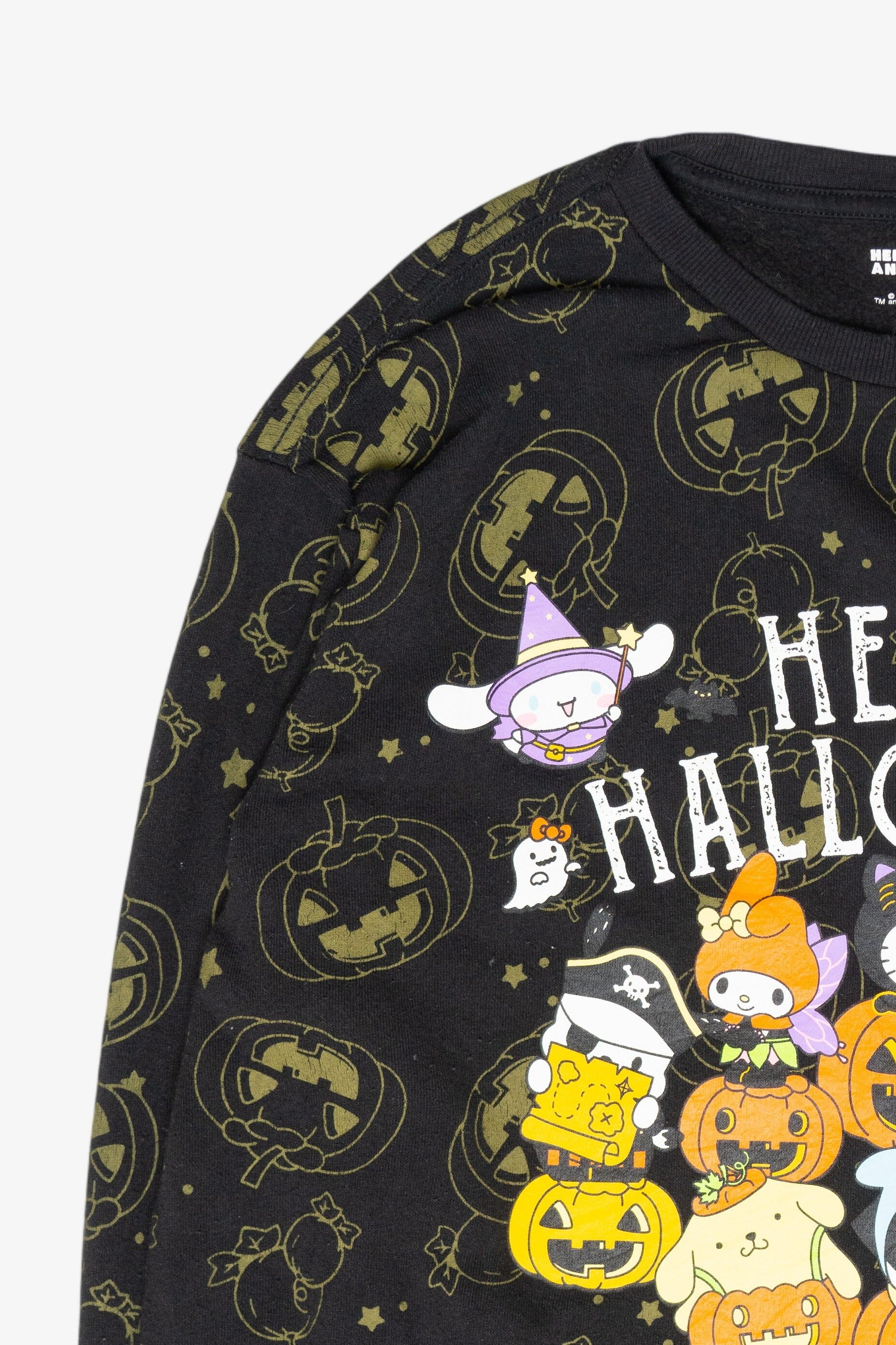 "Hello Halloween" Sanrio Halloween Sweatshirt (2010s)