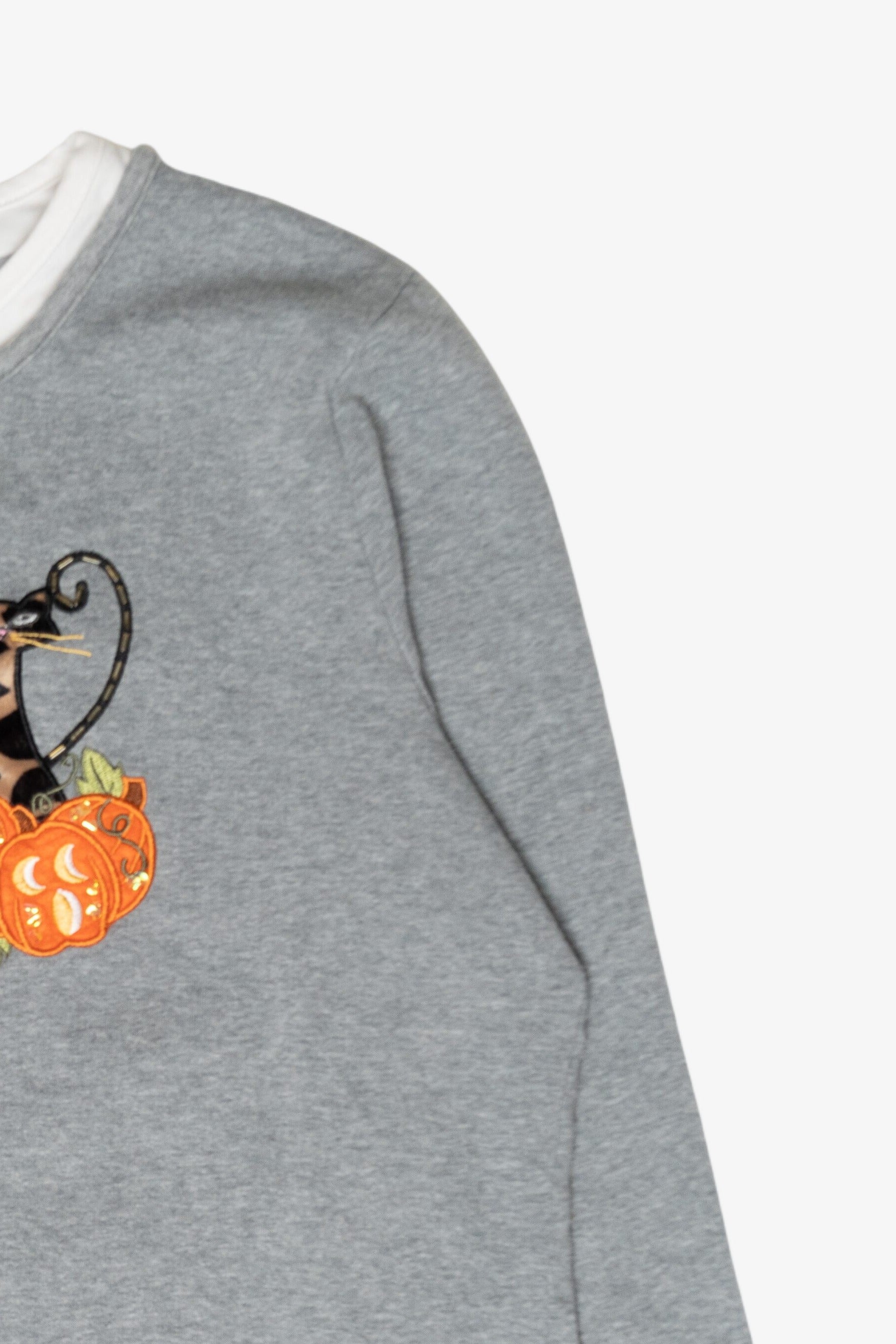 Cats Pumpkins Vintage Halloween Sweatshirt (2000s)
