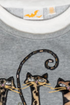 Cats Pumpkins Vintage Halloween Sweatshirt (2000s)