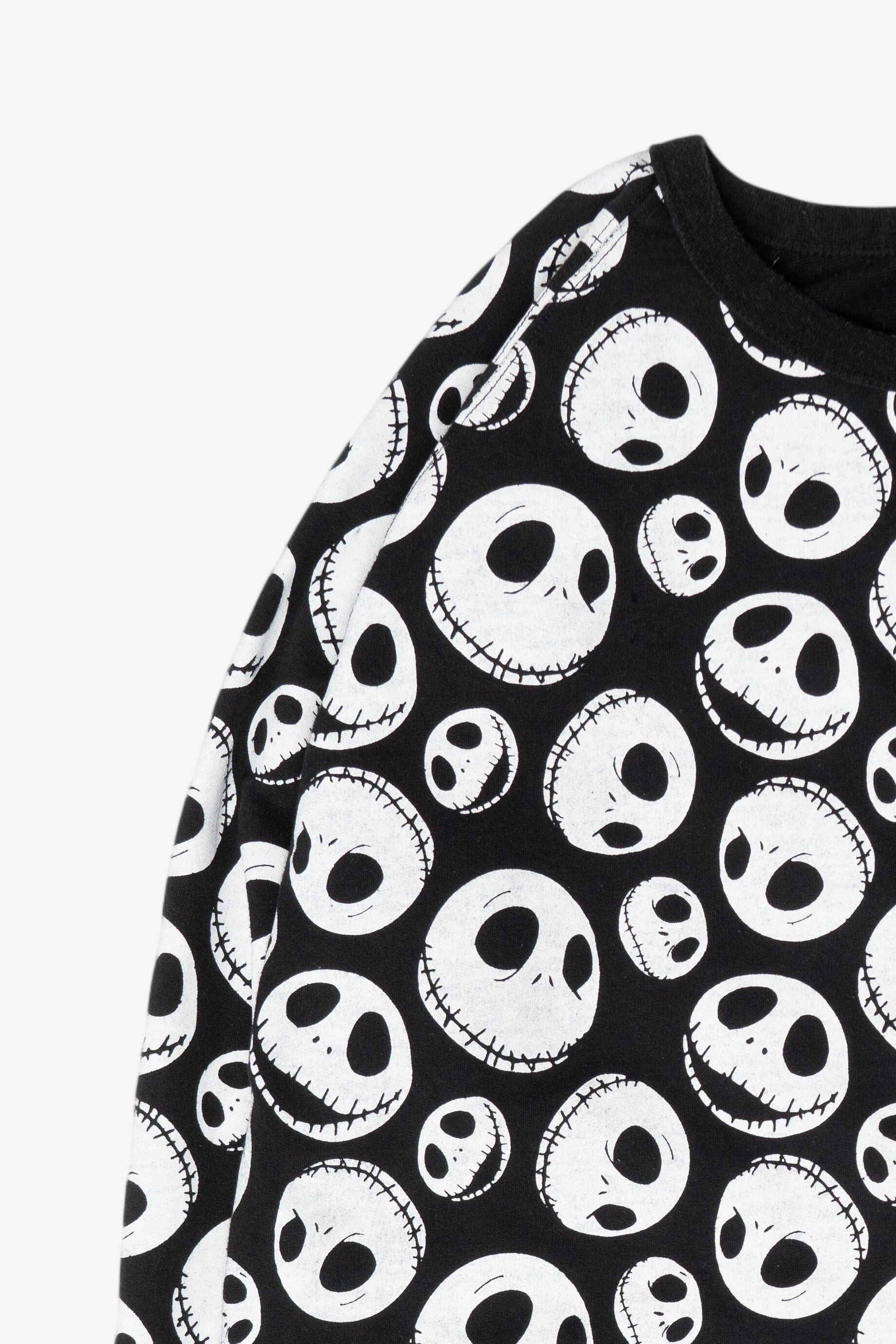 Jack Skellington Face Pattern Halloween Sweatshirt (2010s)