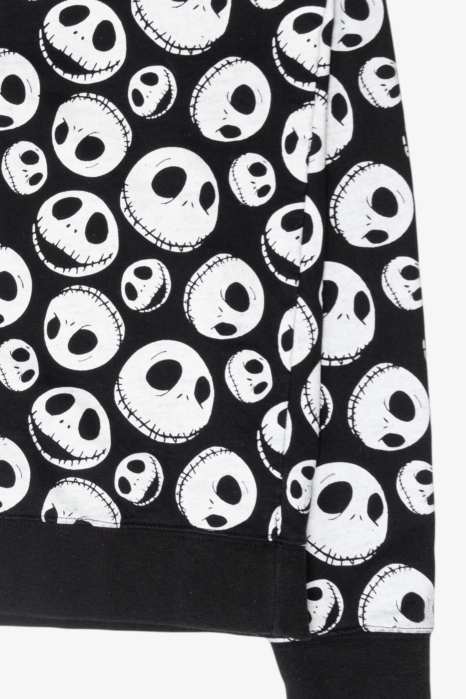 Jack Skellington Face Pattern Halloween Sweatshirt (2010s)