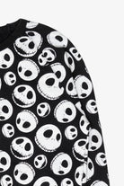 Jack Skellington Face Pattern Halloween Sweatshirt (2010s)