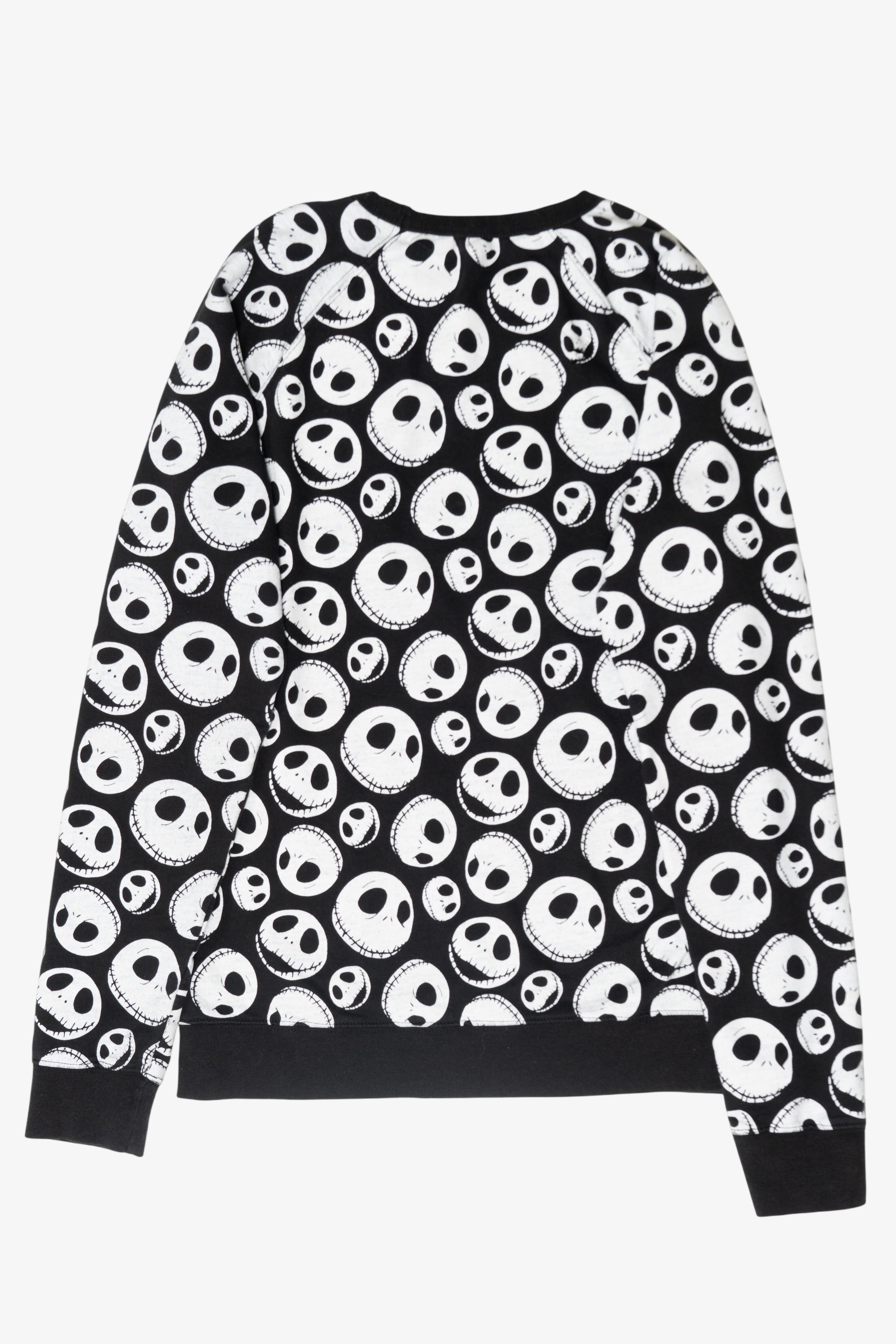 Jack Skellington Face Pattern Halloween Sweatshirt (2010s)