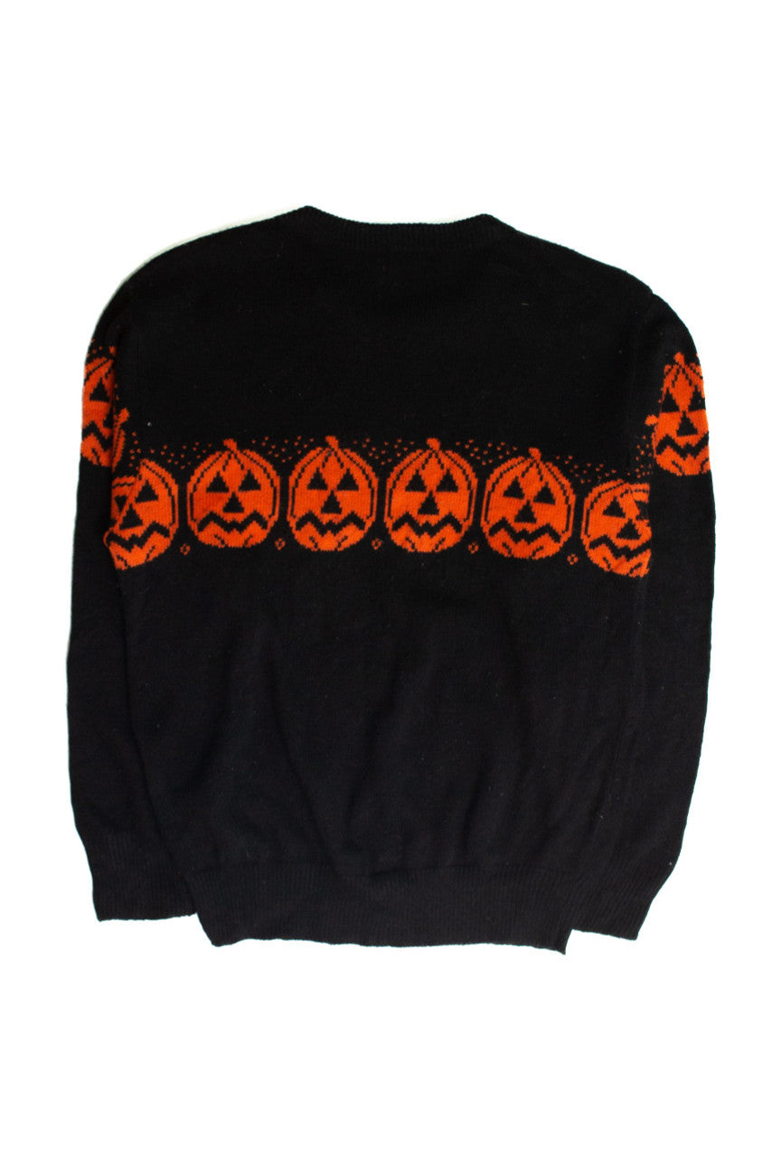 Vintage Jack O' Lanterns Halloween Sweater (1980s)
