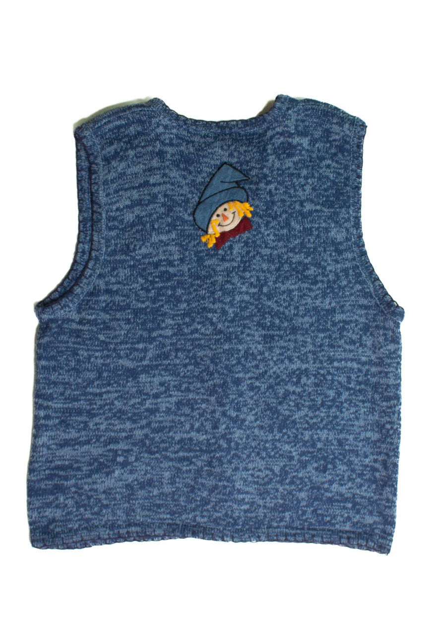 Vintage Pumpkin Patch Fall Sweater Vest (1990s)