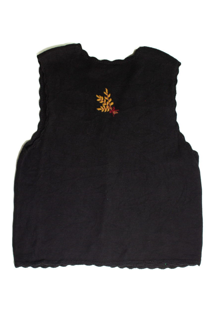 Vintage Teddy Bears Fall Sweater Vest (1990s)