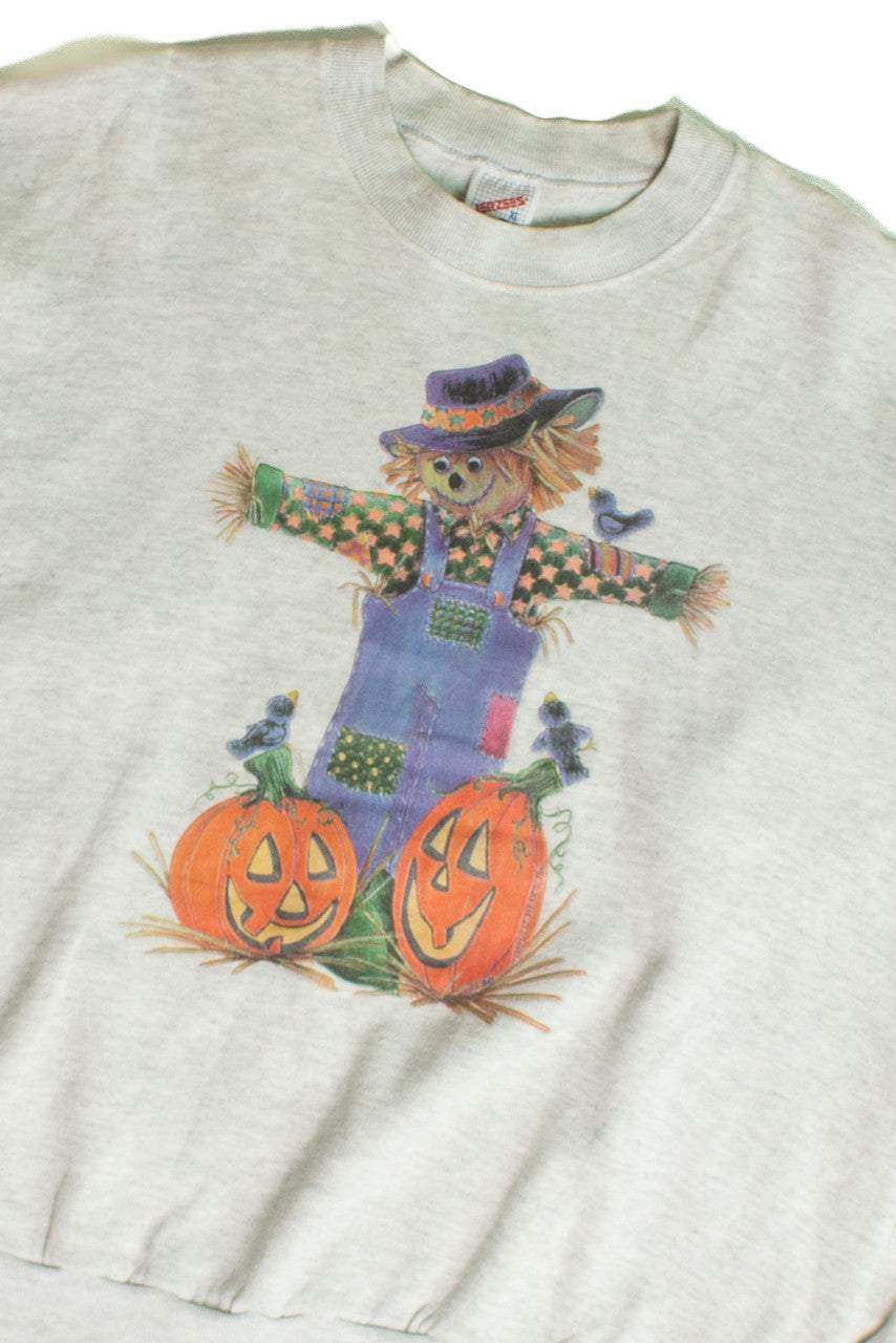 Vintage Scarecrow Halloween Sweatshirt (1990s)