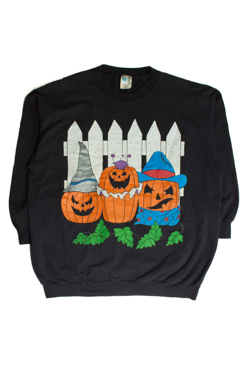 Vintage Pumpkin Costumes Halloween Sweatshirt (1993) 1