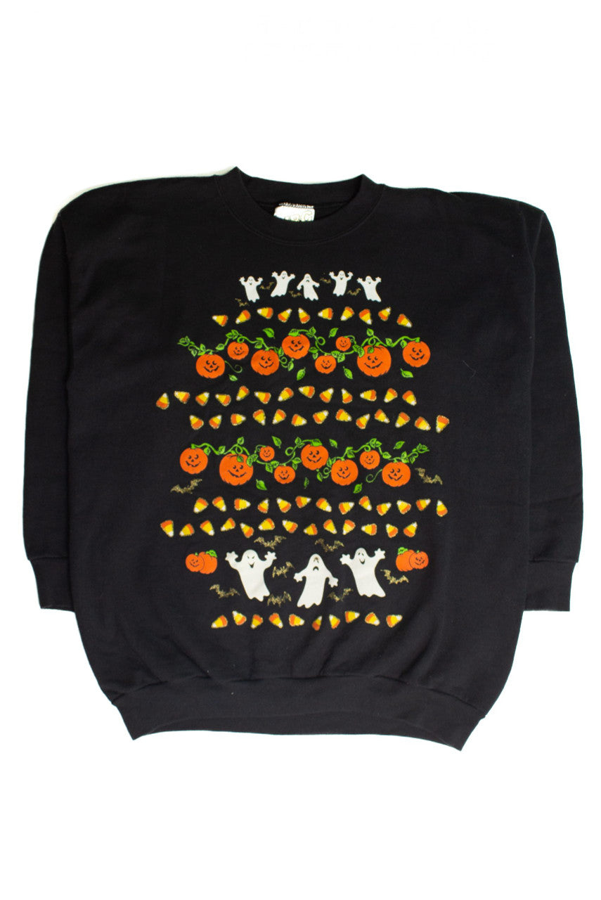 Vintage Candy Corn Halloween Sweatshirt (1990s)