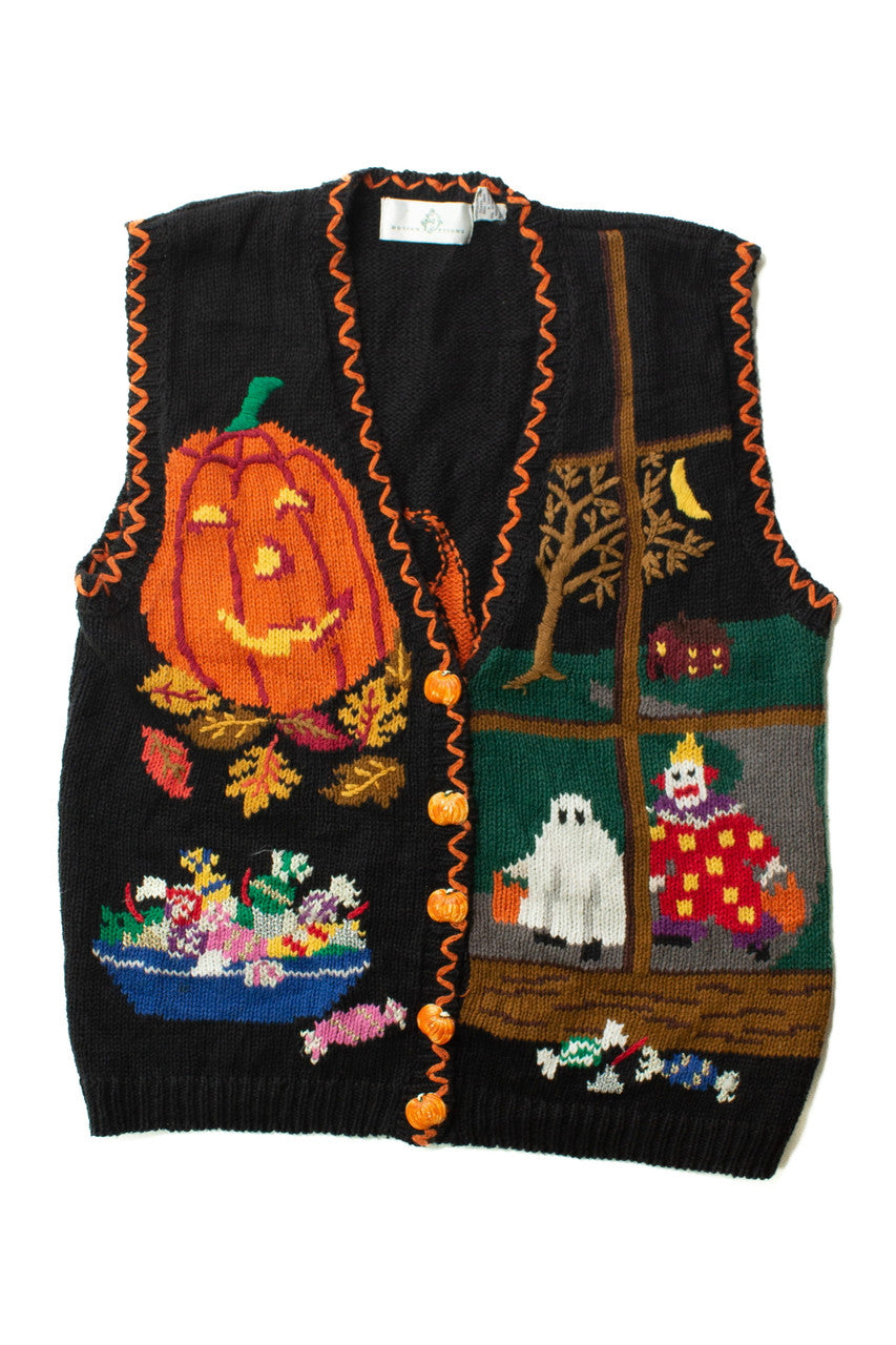 Vintage Trick Or Treat Halloween Vest (1990s)