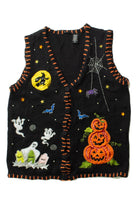 Vintage Scary! Spooky! Boo! Halloween Vest (1990s)
