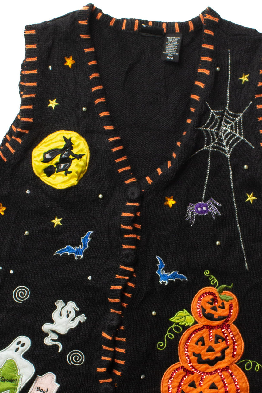 Vintage Scary! Spooky! Boo! Halloween Vest (1990s)