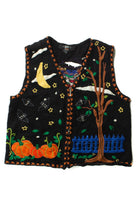 Vintage Farm Graphic Halloween Vest (1990s)