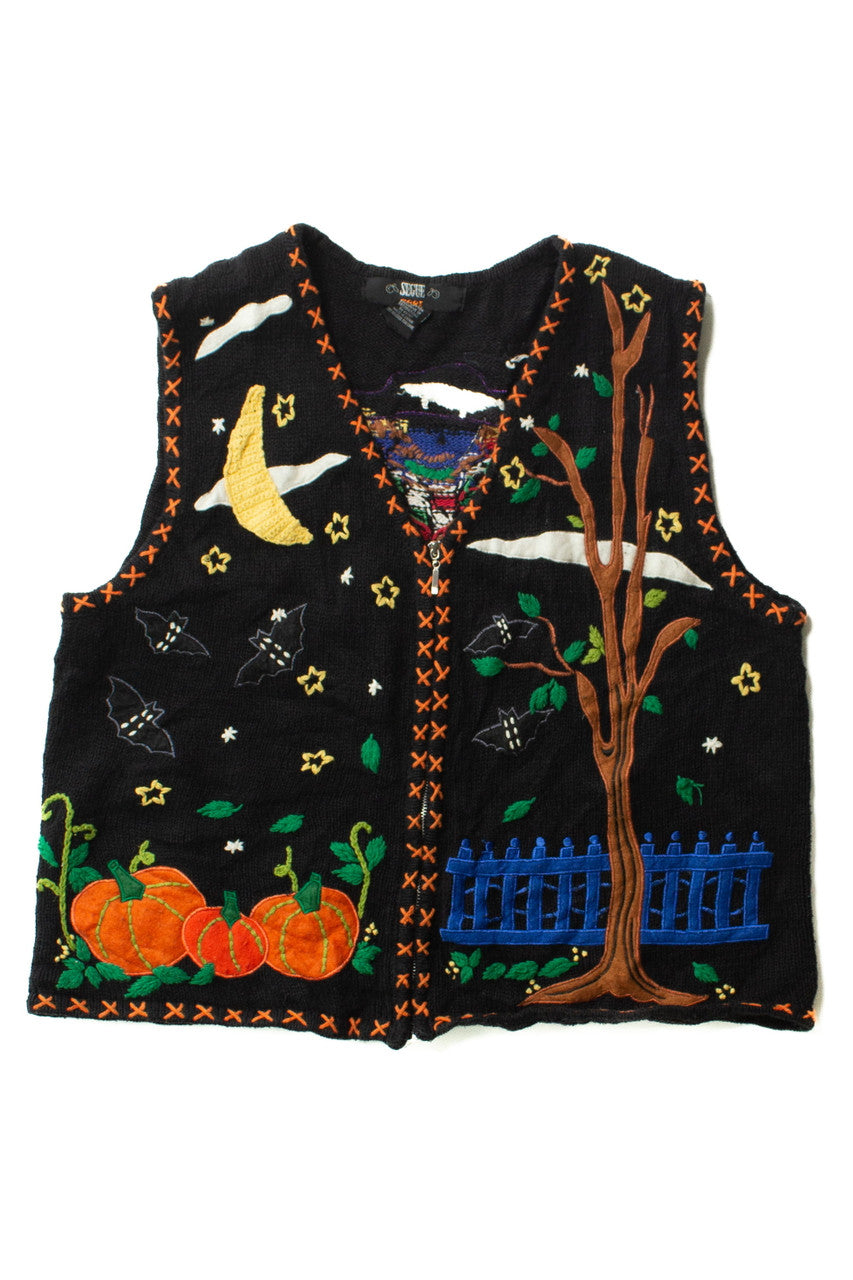 Vintage Farm Graphic Halloween Vest (1990s)