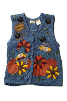 Vintage Pumpkin Patch Halloween Vest (1990s)
