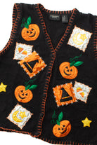 Vintage Witch Patches Halloween Vest (1990s)