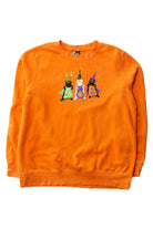 Vintage Embroidered Cats Halloween Sweatshirt (1990s)