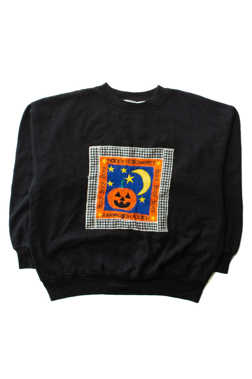 Vintage Boo Boo Square Halloween Sweatshirt (1990s)