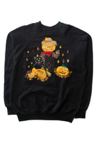 Vintage Handmade Scarecrow Halloween Sweatshirt (1990s)