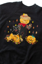 Vintage Handmade Scarecrow Halloween Sweatshirt (1990s)