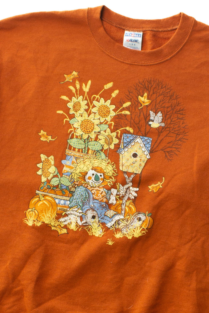 Vintage Sunflowers Fall Sweatshirt (1990s)