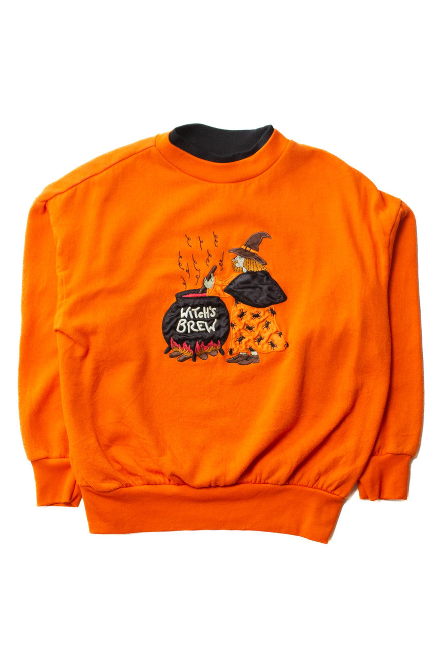 Vintage Witch's Brew Halloween Sweatshirt (1990s - M)