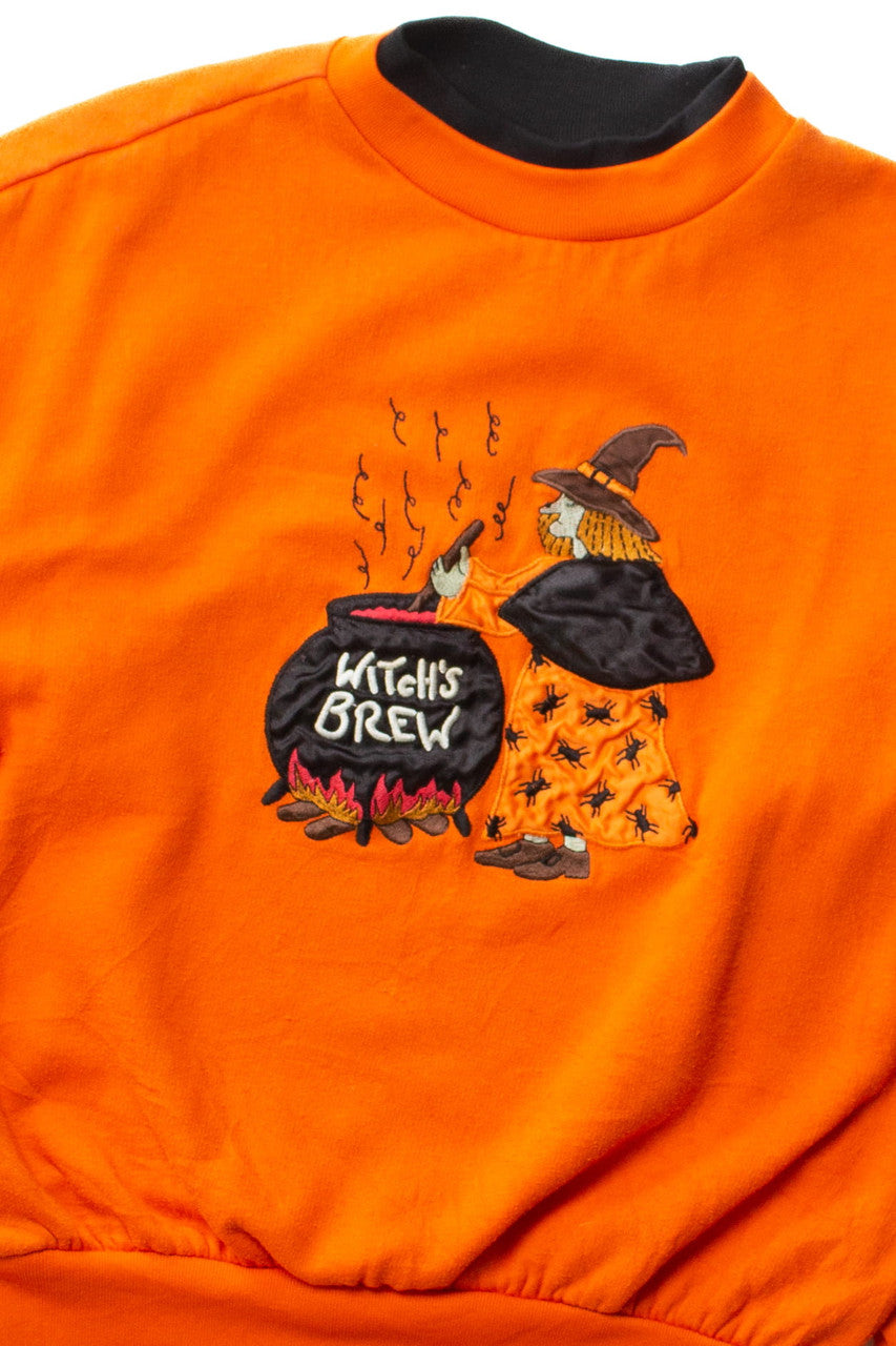 Vintage Witch's Brew Halloween Sweatshirt (1990s - M)