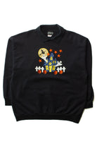 Vintage Collared Haunted House Halloween Sweatshirt (1990s)