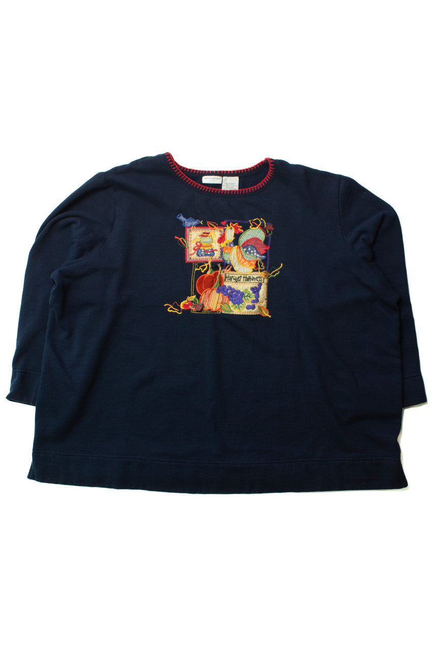 Vintage Harvest Happiness Fall Sweatshirt (1990s)
