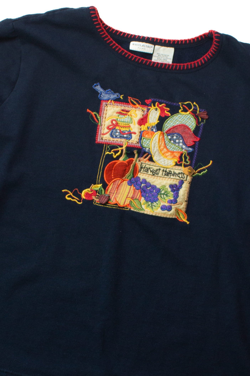 Vintage Harvest Happiness Fall Sweatshirt (1990s)