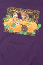 Cats In A Pumpkin Patch Halloween Sweatshirt