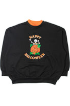 "Happy Halloween" Skeleton Jack-O'-Lantern Halloween Sweatshirt