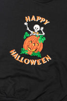 "Happy Halloween" Skeleton Jack-O'-Lantern Halloween Sweatshirt