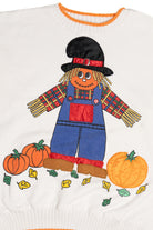 Vintage Applique Scarecrow Westbound Halloween Sweater