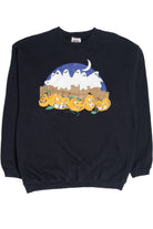 Vintage Ghosts At The Pumpkin Patch Halloween Sweater