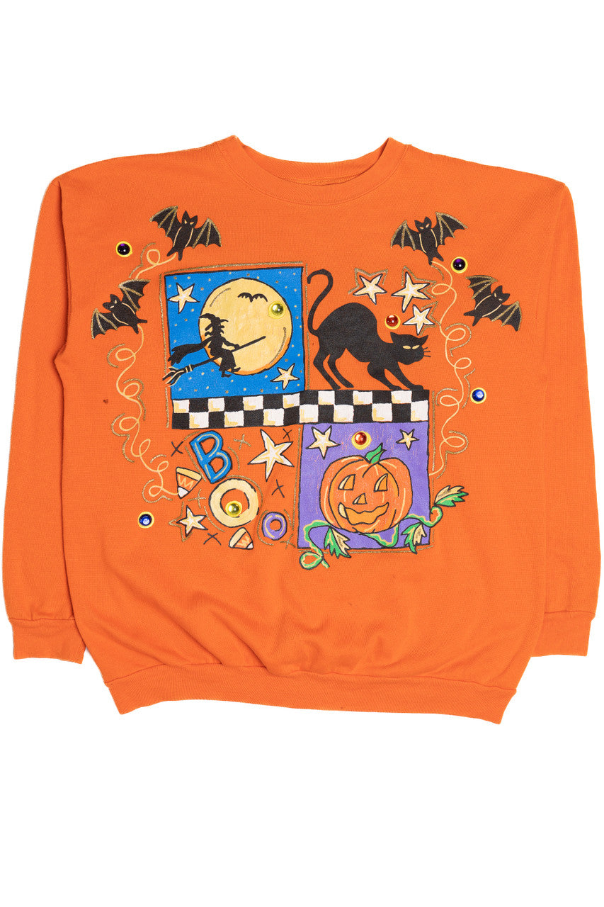 Vintage Halloween Motifs With Embellishments Wetpaint Sweater