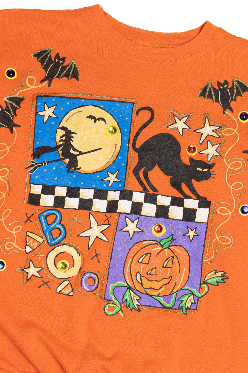 Vintage Halloween Motifs With Embellishments Wetpaint Sweater