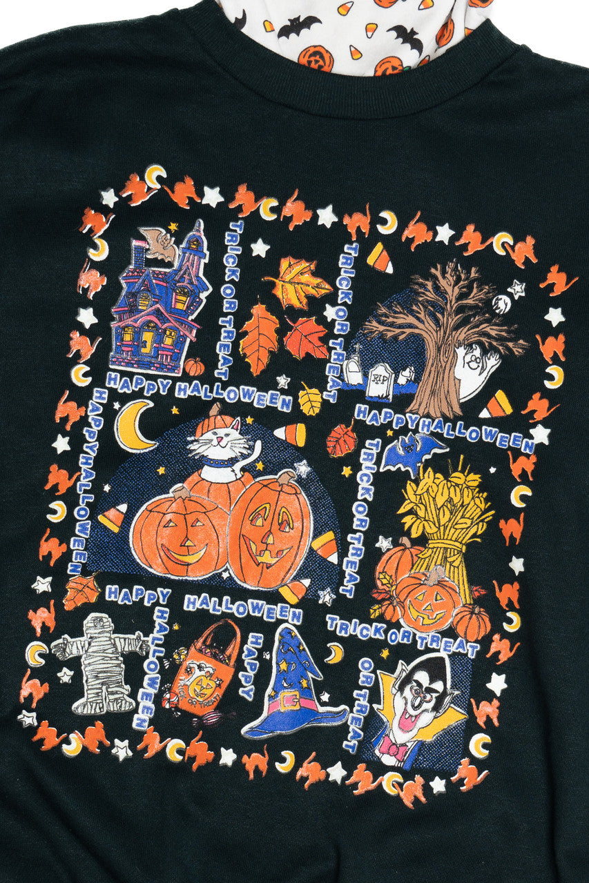 Vintage "Happy Halloween Trick Or Treat" Halloween Turtleneck Sweater
