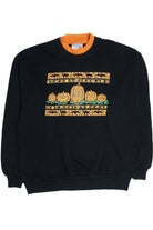 Vintage Pumpkin Patch Design Halloween Sweater