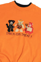Vintage "Trick Or Treat!" Costume Bears Halloween Sweater