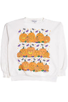 Vintage Jack-O-Lanterns & Bats Halloween Sweater