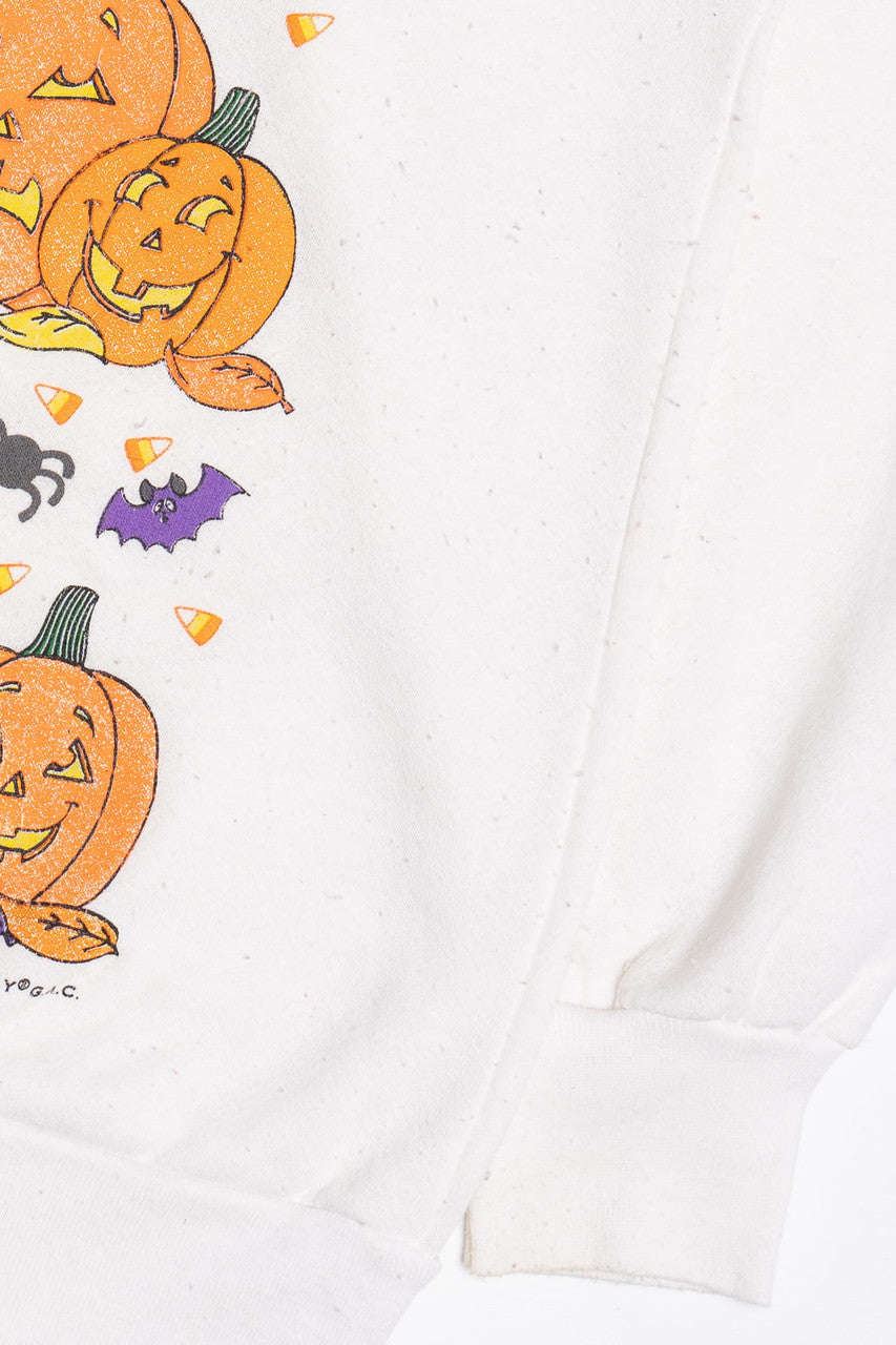 Vintage Jack-O-Lanterns & Bats Halloween Sweater