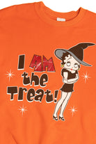 Vintage 2003 Betty Boop "I Am The Treat!" Freeze Halloween Sweater