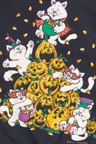 Vintage Jack-O-Lantern Kittens Halloween Sweatshirt